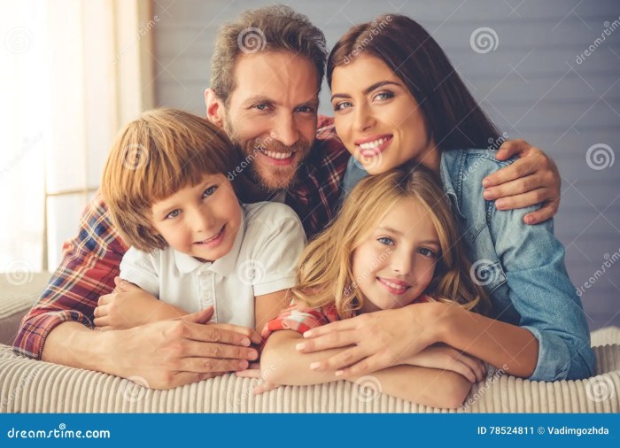 Happy family together stock image. Image of expression - 78524811